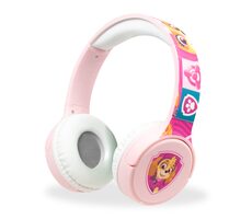 Tlapková patrola Bluetooth sluchátka růžová / Bezdrátová dětská sluchátka 