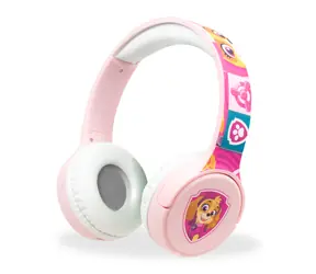 Tlapková patrola Bluetooth sluchátka růžová / Bezdrátová dětská sluchátka 