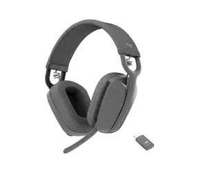 Logitech Zone Vibe Wireless (UC verze) Graphite / bezdrátová sluchátka s mikrofonem