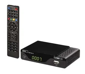 EMOS 190-S HD / HD / DVB-T2 / H.265 / HEVC / 1× USB 2.0 / 1× HDMI 1.4 / IEC / 2 × IEC / SCART