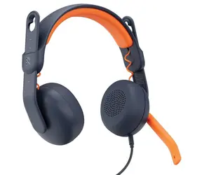 Logitech Zone Learn ON EAR modrá / Drátová sluchátka s mikrofonem / 3.5 mm jack / 1.3 m