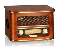 ROADSTAR HRA-1500UEMP hnědá / Retro rádio / AM & FM / 40 W / CD / 3.5 mm  / USB 