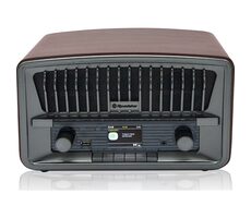 ROADSTAR HRA-270D+BT hnědá / Retro rádio / FM / PLL / DAB+ / CD / MP3 / 3.5mm / USB  