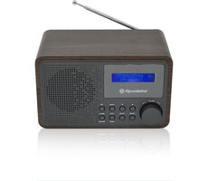 ROADSTAR HRA-700D+/WD hnědá / Radiobudík / FM / DAB+ / 3.5mm 