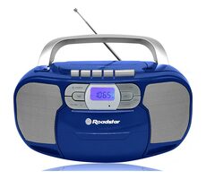 ROADSTAR RCR-4635UMPBL modrá / Radio s CD přehrávačem / FM / PLL / CD / MP3 / 3.5mm / Kazeta 