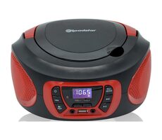 ROADSTAR CDR-365U/RD červená / Radio s CD přehrávačem / FM / PLL / CD / MP3 / 3.5mm / USB  