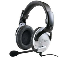 Rozbaleno - Koss SB45 / sluchátka přes uši / 3.5 mm jack/ 2,5m / mikrofon / stříbrno černá / bez kódu / rozbaleno