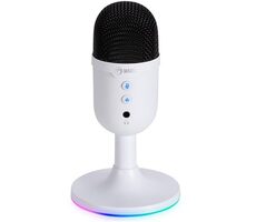 Marvo MIC-06 bílá / stolní mikrofon / USB / 1.7m