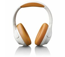 Lenco HPB830GY šedo-bílá / bezdrátová sluchátka / mikrofon / BT 5.3 / USB-C