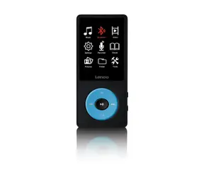 Lenco Xemio 860 modrá / MP3 & MP4 přehrávač / 2.4" TFT / 8GB / MicroSD / 3.5 mm