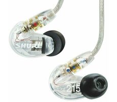 Shure SE215-CL-EFS transparetní / Sluchátka do uší / studio / 3.5 mm / kabel 1.62 m