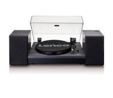 Bazar - Lenco LS-300 černá / Gramofon / 33 & 45 RPM / BT / RCA / repro / bazar