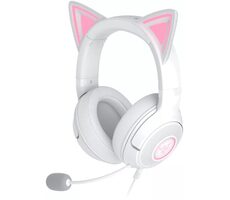 Razer Kraken Kitty V2 bílá / herní sluchátka / mikrofon / USB-A / 2 m