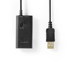 Nedis Bluetooth Vysílač a přijímač černá / Vstupní konektor: 1x 3,5 mm / AptX Low latency / AptX / SBC / Až 2 zařízení 