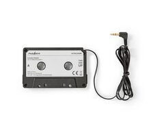 Nedis Car Audio Aux Cassette černá / Kazetový adaptér / 3,5 mm / Délka kabelu: 1.00 m 