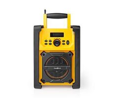 Nedis RDFM3100YW žlutá / Přenosný rádio přijímač na stavbu / AM / FM / SW / 15 W / jack 3.5 mm / IPX5