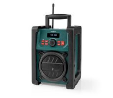 Nedis RDDB3100GN černá / Přenosný rádio přijímač na stavbu / DAB+ / FM / SW / 15 W / jack 3.5 mm / IPX5 
