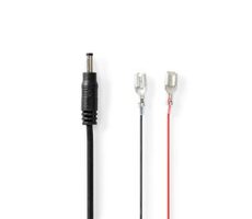Nedis Napájecí kabel černá / DC Zásuvka / F1 / Přímý / Přímý / Měď / 2.00 m / Kulatý / PVC / Dárkový Box