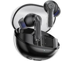 Soundpeats Clear černá / bezdrátová sluchátka / mikrofon / Bluetooth 5.3 / IPX4 / výdrž až 40 hodin 