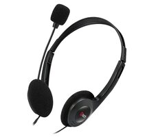 C-TECH  MHS-03E černá / sluchátka s mikrofonem 