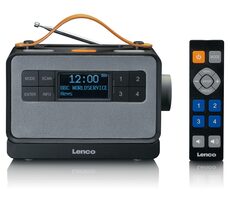Lenco PDR-065 černá / Přenosné rádio / FM / DAB+ / BT 5.0 / 2x2W / 2000 mAh