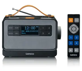 Lenco PDR-065 černá / Přenosné rádio / FM / DAB+ / BT 5.0 / 2x2W / 2000 mAh