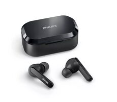 Rozbaleno - Philips TAT5506BK/00 černá / Bezdrátová sluchátka / mikrofon / Bluetooth 5.2 / IPX5 / ANC / rozbaleno
