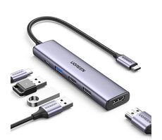 UGREEN 15495 USB-C Multifunkční adaptér / 3x USB-A / 1x USB-C / 1x HDMI