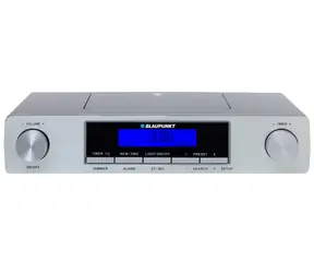 BLAUPUNKT KR12SL stříbrná / kuchyňské rádio / LED Displej / budík 