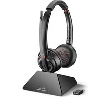 Poly Savi 8220 UC DECT černá / Bezdrátová náhlavní souprava / mikrofon / ANC / DECT / Bluetooth
