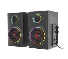 Genesis Helium 300BT ARGB černá / Reproduktory / 24W / Bluetooth 5.0 / USB / minijack 3.5mm 