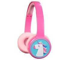 Denver BTH-106P růžová / Dětská bezdrátová sluchátka s mikrofonem / Bluetooth 5.3