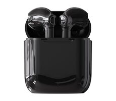 Denver TWE-39 černá / bezdrátová sluchátka s mikrofonem / Bluetooth 5.0 / až 4.5 hodiny / nabíjecí pouzdro
