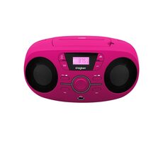 Bigben CD61RUSB růžová / Přenosný CD přehrávač / MP3 / FM / 6 x LR14 