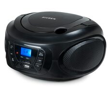 Bigben CD62NUSBBT černá / Přenosný CD přehrávač / MP3 / FM / BT / 4x LR14 