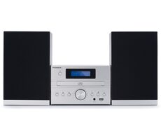 Thomson MIC122BT stříbrná / Mikrosystém CD přehrávač a FM / 2 x 10 W RMS