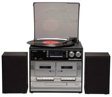 Denver MRD-166 / Hudební minisystém / gramofon & CD & kazetový přehrávač / FM / DAB