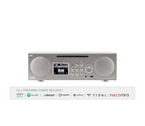 Imperial DABMAN i450 stříbrná / Multifunkční stereo rádio / DAB+ / FM / Internet / BT / CD 