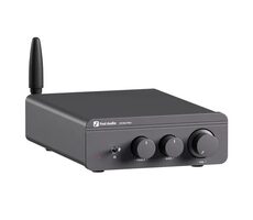 Fosi Audio BT20A Pro-48V šedá / Stereo zesilovač / 300W / RCA / Repro OUT / Pre-OUT / Bluetooth 5.0