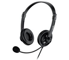 GENIUS headset HS-230U černá / Sluchátka / mikrofon / USB-C / 2.4 m