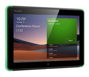 Yealink RoomPanel Zařízení pro plánování rozvrhu místnosti / 8" dotyk. LCD / 1280x800 / LAN / Wi-Fi / BT / USB-C / PoE
