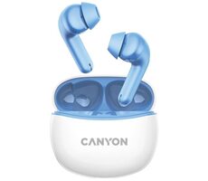 CANYON TWS-5 modrá / sluchátka s mikrofonem / BT 5.3 / pouzdro 500mAh