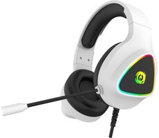 CANYON CND-SGHS6W bílá / Herní headset / RGB podsvícení / USB + 3.5mm jack / 2m
