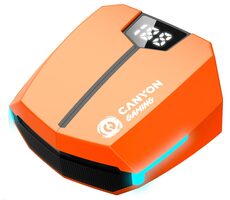 CANYON TWS Doublebee GTWS-2 oranžová / herní sluchátka s mikrofonem / BT 5.3