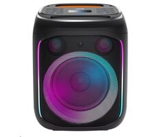 CANYON CNE-PBSP5 černá / přenosný párty reproduktor / BT 5.0 / 40W / RGB / USB-A / microSD / AUX / 6.3mm jack / režim TW