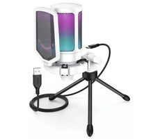 FIFINE AmpliGame A6V RGB černá / stolní mikrofon / trojnožka / USB-C 