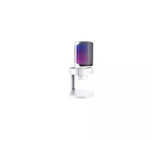 FIFINE AmpliGame A8 RGB bílá / stolní mikrofon / stojan / USB