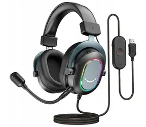 FIFINE H6 AmpliGame RGB černá / herní sluchátka s mikrofonem / RGB / USB-A 