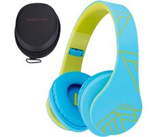 PowerLocus P2 Kids Blue/Green / Dětská bezdrátová sluchátka s mikrofonem / Bluetooth 5.3