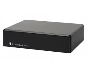 Pro-Ject Optical Box E Phono černá / Gramofonový předzesilovač pro MM přenosky a A/D